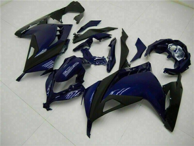 Bleu Noir Carénage Moto Kawasaki EX300 2013-2016