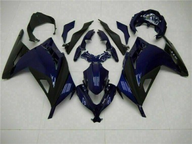 Bleu Noir Carénage Moto Kawasaki EX300 2013-2016