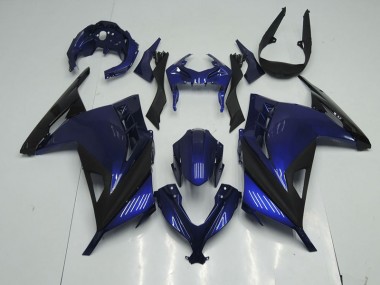 Bleu Noir Carénage Moto Kawasaki ZX 300R 2013-2016