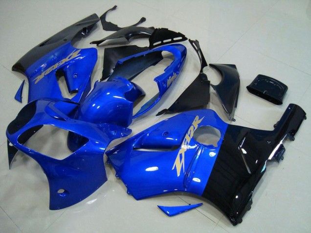 Bleu Noir Carénage Moto Kawasaki ZX12R 2000-2001 Bleu Noir Carénage Moto Kawasaki ZX12R 2000-2001