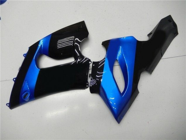 Bleu Noir Carénage Moto Kawasaki ZX6R 2005-2006 Bleu Noir Carénage Moto Kawasaki ZX6R 2005-2006