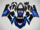 Bleu Noir Carénage Moto Kawasaki ZX6R 2005-2006 Bleu Noir Carénage Moto Kawasaki ZX6R 2005-2006