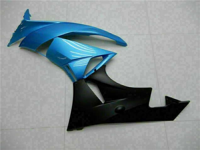 Bleu Noir Carénage Moto Kawasaki ZX6R 2009-2012 Bleu Noir Carénage Moto Kawasaki ZX6R 2009-2012