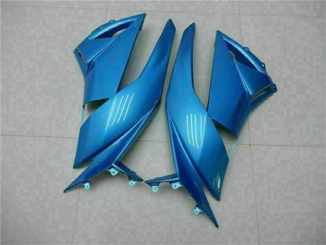 Bleu Noir Carénage Moto Kawasaki ZX6R 2009-2012 Bleu Noir Carénage Moto Kawasaki ZX6R 2009-2012