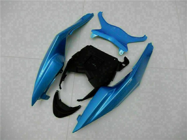 Bleu Noir Carénage Moto Kawasaki ZX6R 2009-2012 Bleu Noir Carénage Moto Kawasaki ZX6R 2009-2012