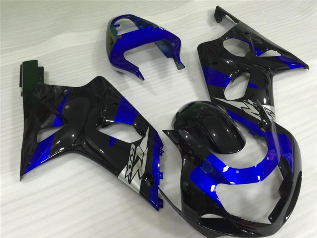 Bleu Noir Carénage Moto Suzuki GSXR 1000 K1 2000-2002 Bleu Noir Carénage Moto Suzuki GSXR 1000 K1 2000-2002