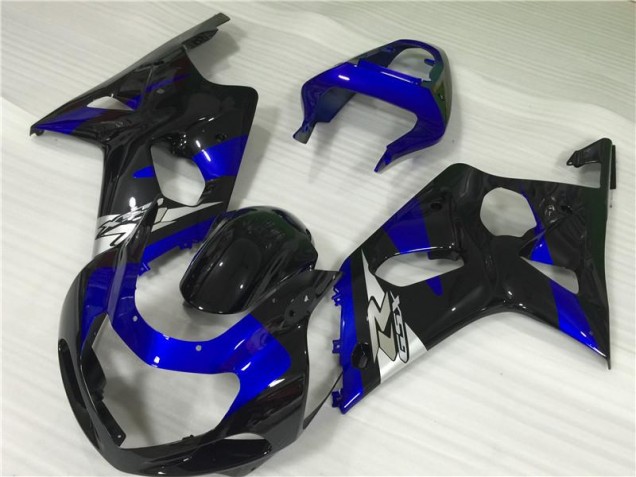 Bleu Noir Carénage Moto Suzuki GSXR 1000 K1 2000-2002 Bleu Noir Carénage Moto Suzuki GSXR 1000 K1 2000-2002