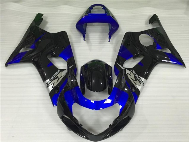 Bleu Noir Carénage Moto Suzuki GSXR 1000 K1 2000-2002 Bleu Noir Carénage Moto Suzuki GSXR 1000 K1 2000-2002