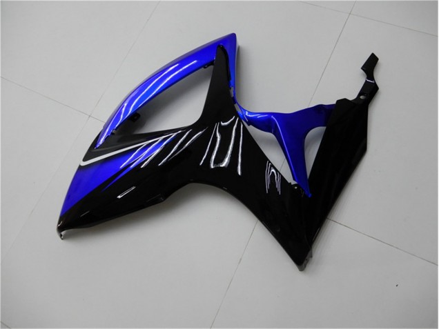 Bleu Noir Carénage Moto Suzuki GSXR 600 / 750 K6 2006-2007 Bleu Noir Carénage Moto Suzuki GSXR 600 / 750 K6 2006-2007