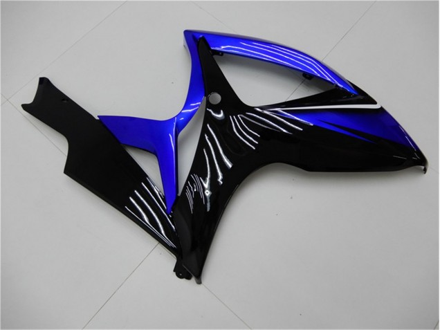 Bleu Noir Carénage Moto Suzuki GSXR 600 / 750 K6 2006-2007 Bleu Noir Carénage Moto Suzuki GSXR 600 / 750 K6 2006-2007