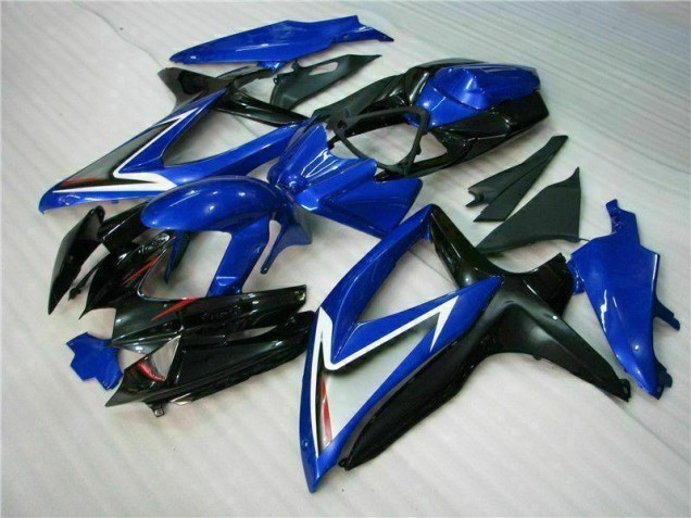 Bleu Noir Carénage Moto Suzuki GSXR 600 / 750 K8 2008-2010 Bleu Noir Carénage Moto Suzuki GSXR 600 / 750 K8 2008-2010
