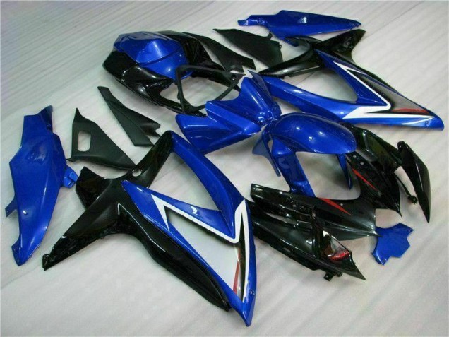 Bleu Noir Carénage Moto Suzuki GSXR 600 / 750 K8 2008-2010 Bleu Noir Carénage Moto Suzuki GSXR 600 / 750 K8 2008-2010