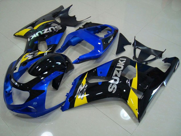 Bleu Noir Carénage Moto Suzuki GSXR 750 K1 K2 K3 2001-2003 Bleu Noir Carénage Moto Suzuki GSXR 750 K1 K2 K3 2001-2003