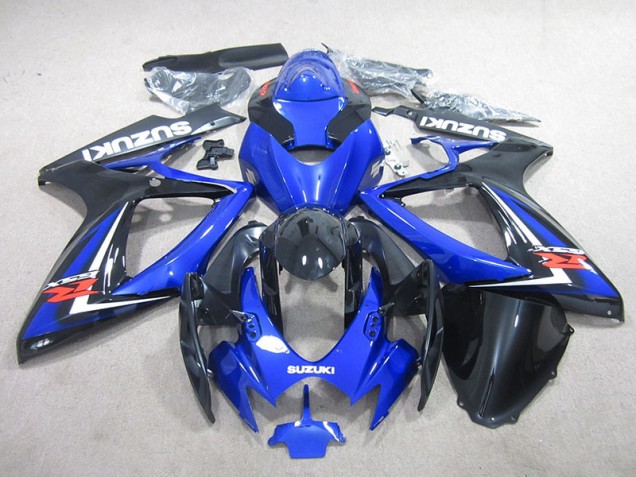 Bleu Noir Carénage Moto Suzuki GSXR 750 K6 2006-2007 Bleu Noir Carénage Moto Suzuki GSXR 750 K6 2006-2007