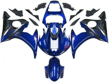 Bleu Noir Carénage Moto Yamaha R6 2003-2005