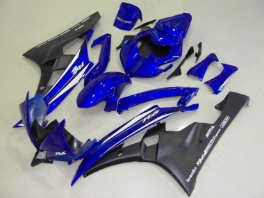 Bleu Noir Carénage Moto Yamaha R6 2006-2007