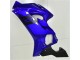 Bleu Noir Carénage Moto Yamaha R6 2017-2023 Bleu Noir Carénage Moto Yamaha R6 2017-2023