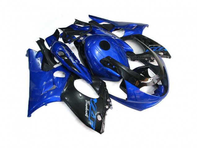 Bleu Noir Carénage Moto Yamaha YZF 600 R Thundercat 1994-2007 Bleu Noir Carénage Moto Yamaha YZF 600 R Thundercat 1994-2007
