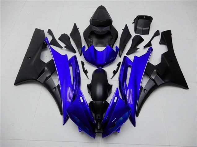 Bleu Noir Carénages Moto & Carrosserie Yamaha R6 2006-2007 Bleu Noir Carénages Moto & Carrosserie Yamaha R6 2006-2007