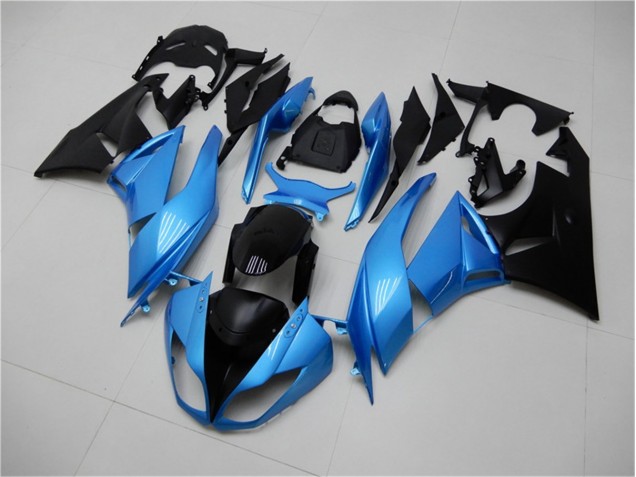 Bleu Noir Carénages Moto Kawasaki ZX6R 2009-2012 Bleu Noir Carénages Moto Kawasaki ZX6R 2009-2012