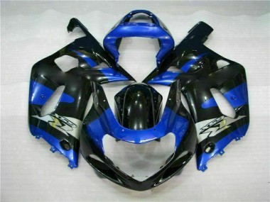 Bleu Noir Carénages Moto Suzuki GSXR 600 / 750 K1 K2 K3 2001-2003