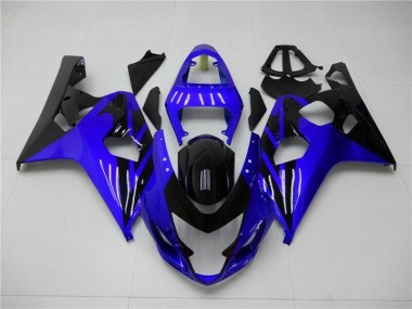 Bleu Noir Carénages Moto Suzuki GSXR 600 / 750 K4 2004-2005