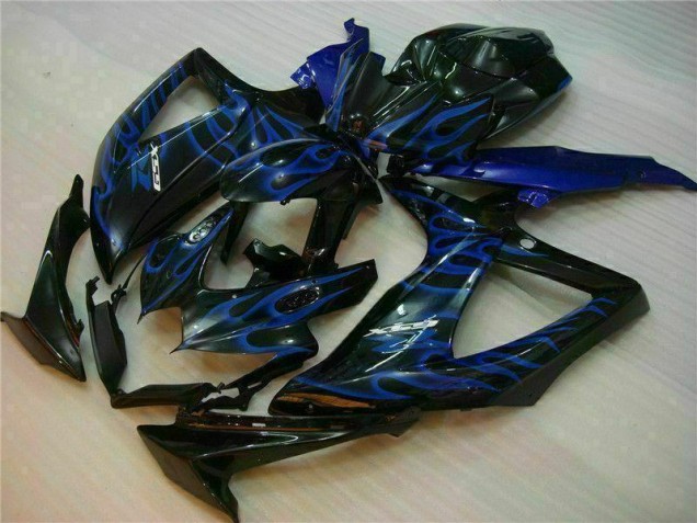 Bleu Noir Carénages Moto Suzuki GSXR 600 / 750 K8 2008-2010 Bleu Noir Carénages Moto Suzuki GSXR 600 / 750 K8 2008-2010