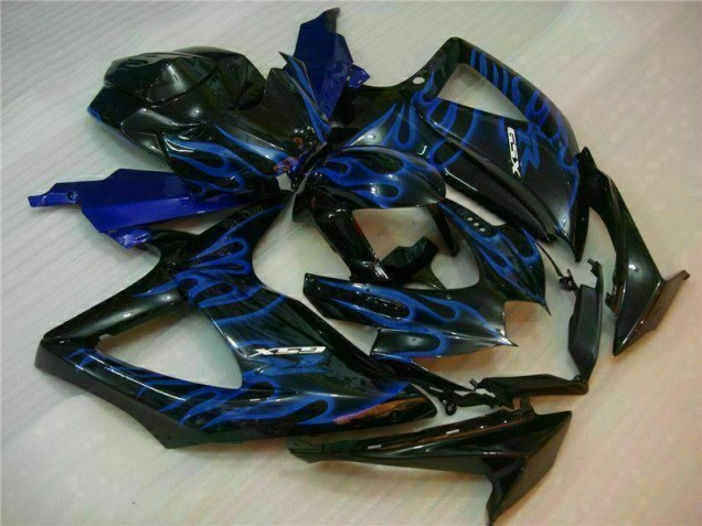 Bleu Noir Carénages Moto Suzuki GSXR 600 / 750 K8 2008-2010 Bleu Noir Carénages Moto Suzuki GSXR 600 / 750 K8 2008-2010
