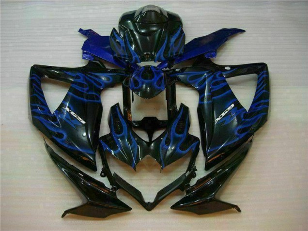 Bleu Noir Carénages Moto Suzuki GSXR 600 / 750 K8 2008-2010 Bleu Noir Carénages Moto Suzuki GSXR 600 / 750 K8 2008-2010