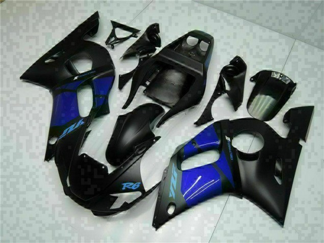 Bleu Noir Carénages Moto Yamaha R6 1998-2002 Bleu Noir Carénages Moto Yamaha R6 1998-2002