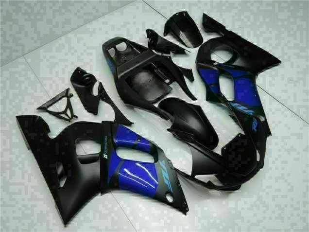 Bleu Noir Carénages Moto Yamaha R6 1998-2002 Bleu Noir Carénages Moto Yamaha R6 1998-2002