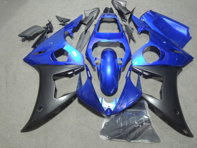 Bleu Noir Carénages Moto Yamaha R6 2003-2005 Bleu Noir Carénages Moto Yamaha R6 2003-2005