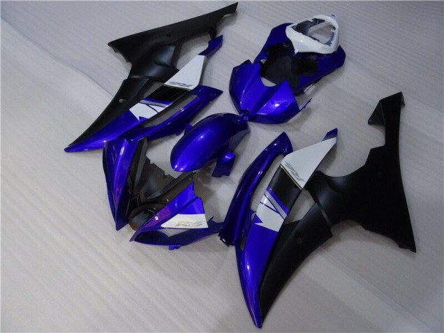 Bleu Noir Carénages Moto Yamaha R6 2008-2016 Bleu Noir Carénages Moto Yamaha R6 2008-2016