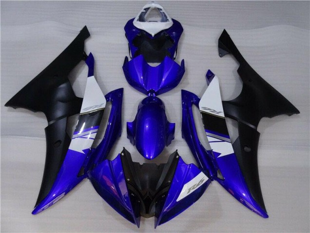 Bleu Noir Carénages Moto Yamaha R6 2008-2016 Bleu Noir Carénages Moto Yamaha R6 2008-2016