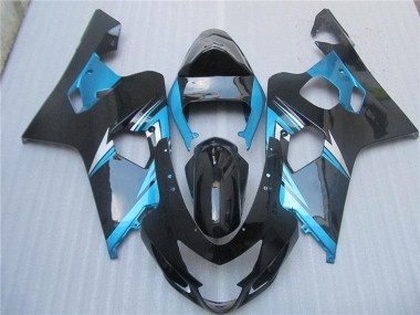 Bleu Noir Carrosserie Moto Suzuki GSXR 600 / 750 K4 2004-2005