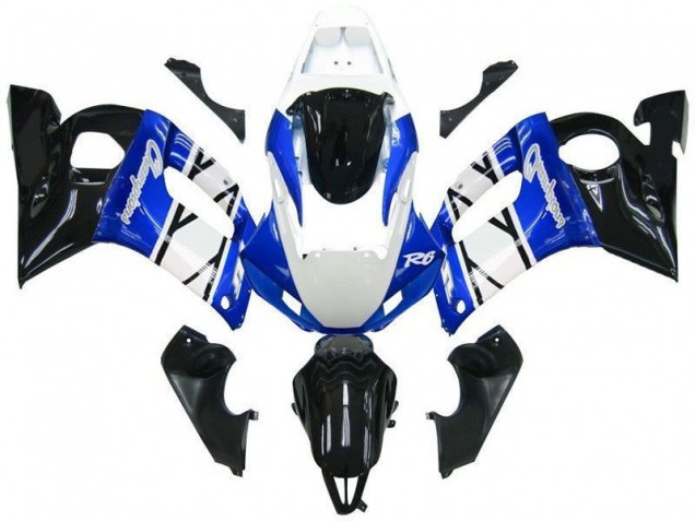 Bleu Noir Champions Carénage Moto Yamaha R6 1998-2002 Bleu Noir Champions Carénage Moto Yamaha R6 1998-2002