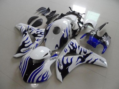 Bleu Noir Flamme Courses Carénage Moto Honda CBR 1000 RR 2008-2011