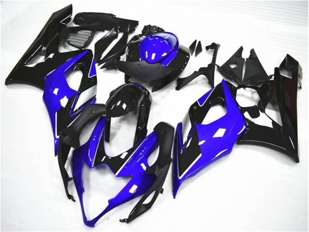 Bleu Noir Kit Carénages Motos Complet Suzuki GSXR 1000 K5 2005-2006 Bleu Noir Kit Carénages Motos Complet Suzuki GSXR 1000 K5 2005-2006