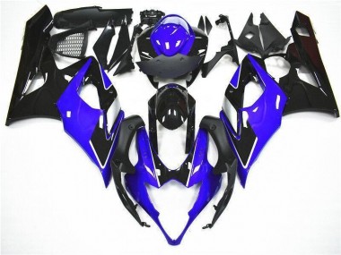 Bleu Noir Kit Carénages Motos Complet Suzuki GSXR 1000 K5 2005-2006