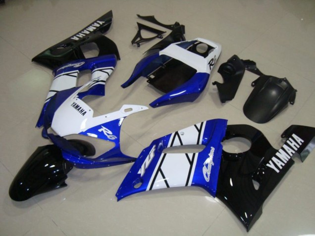 Bleu Noir Kit Carénages Motos Complet Yamaha R6 1998-2002 Bleu Noir Kit Carénages Motos Complet Yamaha R6 1998-2002