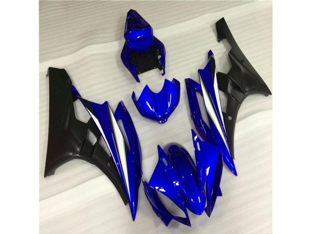 Bleu Noir Kit Carénages Motos Complet Yamaha R6 2006-2007 Bleu Noir Kit Carénages Motos Complet Yamaha R6 2006-2007
