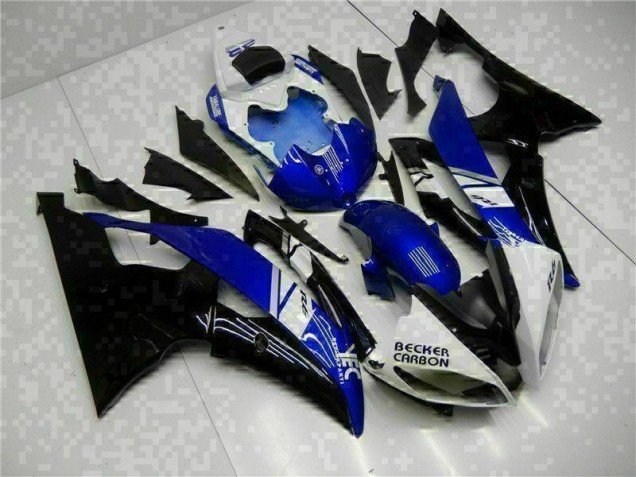 Bleu Noir Kit Carénages Motos Complet Yamaha R6 2008-2016 Bleu Noir Kit Carénages Motos Complet Yamaha R6 2008-2016