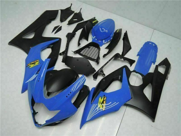 Bleu Noir Kit Carénages Motos Suzuki GSXR 1000 K5 2005-2006 Bleu Noir Kit Carénages Motos Suzuki GSXR 1000 K5 2005-2006