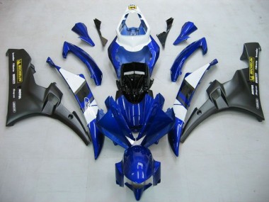 Bleu Noir Kit Carénages Motos Yamaha R6 2006-2007