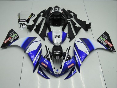 Bleu Noir Sterilgarda Carénage Moto Yamaha R1 2012-2014
