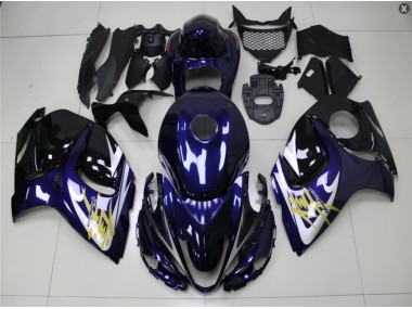 Bleu Or Carénage Moto Suzuki GSXR 1300 Hayabusa 2008-2019