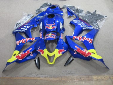 Bleu Red Bull Carénage Moto Honda CBR 600 RR 2007-2008