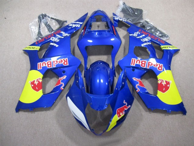 Bleu Red Bull Carénage Moto Suzuki GSXR 1000 K3 2003-2004 Bleu Red Bull Carénage Moto Suzuki GSXR 1000 K3 2003-2004