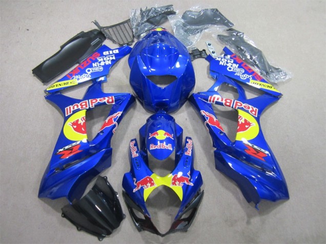 Bleu Red Bull Carénage Moto Suzuki GSXR 1000 K7 2007-2008 Bleu Red Bull Carénage Moto Suzuki GSXR 1000 K7 2007-2008