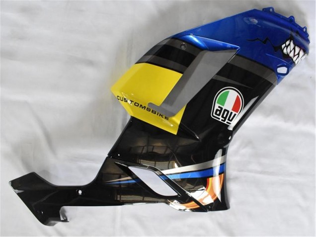 Bleu Requin Carénage Moto Kawasaki ZX6R 2007-2008 Bleu Requin Carénage Moto Kawasaki ZX6R 2007-2008
